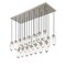 Z-Lite Arden Linear Chandelier, 23-Light, 18 In.W x 54 In.L x 12 In.H, Brushed Nickel/Clear 651P-23L-BN - alternate 5